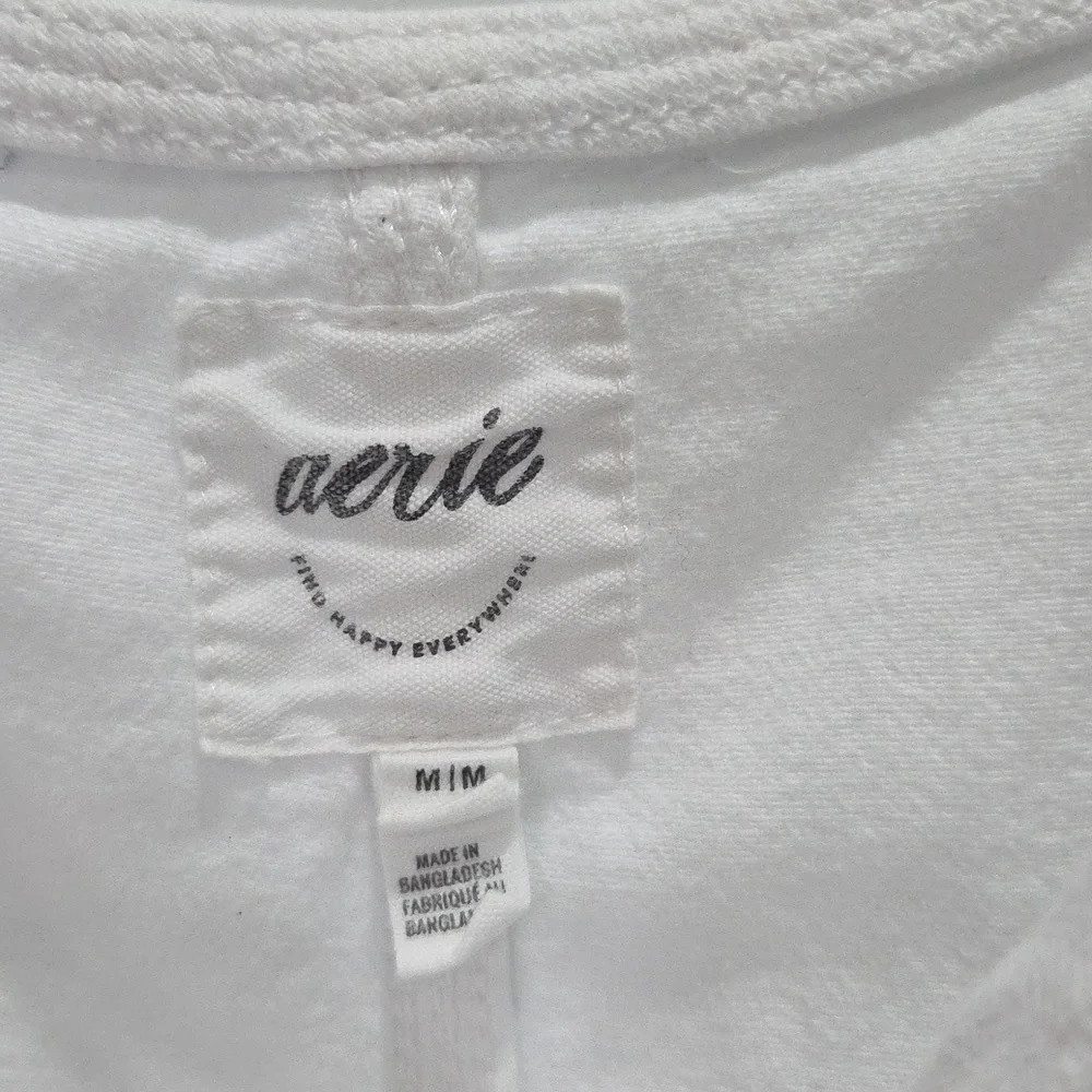 aerie white denim
